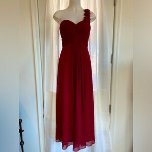 Burgundy long dress